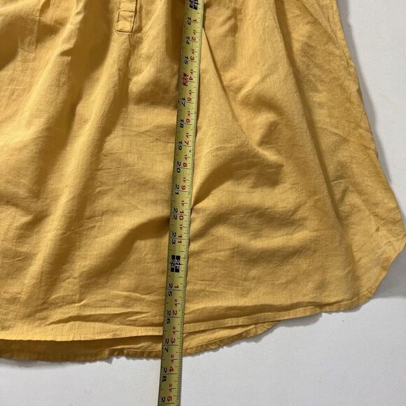 Nili Lotan Normandy Blouse Women’s XS Yellow Cotton Pleated - Picture 6 of 8